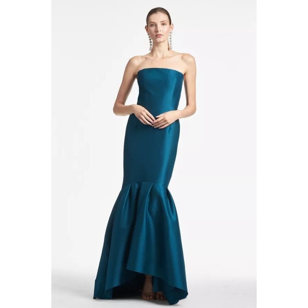 Sachin + Babi Teal Strapless Gown - Picture 8 of 8